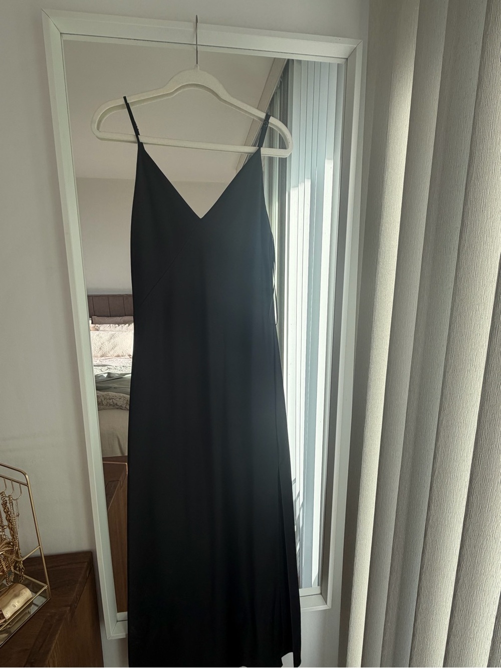 rag & bone Black Larissa slip maxi dress